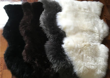 Chiny Real Australia Owiec Sheepskin Modlitwa Rug Grey Czarna farbowana Lambskin Long Wełna Rug dostawca
