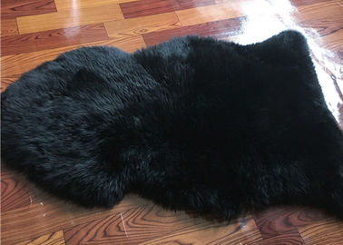 Chiny Dyed Black Sheepskin Fleece Koce miękkie Ciepłe dla dzieci Room Decoration Bed dostawca