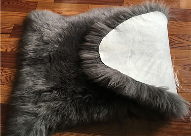 Chiny Prawdziwe Sheepskin Rug Light Grey Natural Long Wool Australia Pojedynczy Pelt dostawca