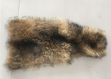 Chiny Natural Color Raccoon Kołnierz Futerkowa Sucha skóra Grad 70 - 105cm Dla odzieży / Tkaniny Domowej dostawca