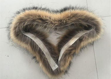 Chiny 70 * 20cm Rozmiar Raccoon Replacement Kołnierz Fartuch Windproof Warm For Garments dostawca