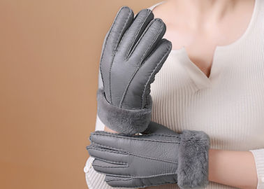 Chiny Podwójne Rękawice Ręczne Rękawice Sheepskin Lined, Windproof Sheepskin Driving Gloves dostawca