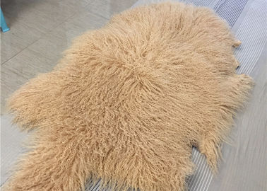 Chiny Purpurowy Długie Włosy Mongolski Owiec Sheepskin Dywan Wietrzny Do Ubrania Zimowego dostawca