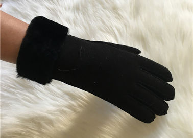 Chiny Najwyższej jakości kożuchy męskie Wykonane z wełny rękawiczki podszyte rękawiczkami ze skóry jagnięcej dostawca