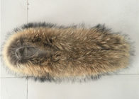 Duży odłączalny kaptur z koksu, naturalny kolor płaszcz Futerko futrzane