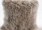 Mongolska lambskin Rzucaj Białą Poduszkę Prawdziwy Sheepskin z naturalnymi loki dostawca