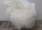 Miękkie Kędzierzawe Długie Włosy Duże Białe Owce Sheep 100% Mongolski / Tybetański Lamb Fur dostawca