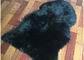 Prawdziwa owcza owcza naturalna długa czarna wełna Merino Lamb Fur Covering Cover dostawca