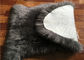 Prawdziwe Sheepskin Rug Light Grey Natural Long Wool Australia Pojedynczy Pelt dostawca