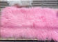 Mongolska Sheepskin Rug 100% Prawdziwa Sheepskin Wełna 60 * 120 cm Dyed Pink Kolor próbek Free dostawca