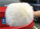 Ręcznie robiona maseczka Sheepskin Myjnia samochodowa Mitt Long Hair Wool dla Scratch Free dostawca