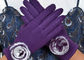 Ciemno-szare damskie rękawiczki z ekranem dotykowym, zimowe rękawiczki z palcami ekranu dotykowego dostawca