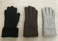 Luksusowe, najcieplejsze rękawice z owczej skóry / czarne skórzane damskie rękawiczki z owczej skóry dostawca
