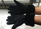 Handsewn Sueded Lamb Shearling Gloves, Black Mens Winter Mittens dostawca