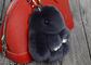 Kolorowe Real Bun Bun Keychain Biała W magazynie, Furry Animal Keychain For Charm Bag dostawca