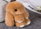 Prezent świąteczny Lovely Królik Fur Keychain Słodkie Z Bunny Animal Shape dostawca
