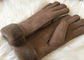 Rękawice z zamszowej skóry, Bowie, pokryte podwójną warstwą skóry, pokryte futrem dostawca