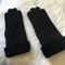 Ladies Black Shearling Lambskin winter Rękawiczki z podwójną powierzchnią, wykonane z owczej skóry dostawca
