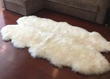 Chiny Real Sheepskin Rug Duża kość słoniowa White Australia Dywan wełny Powierzchnia 4 x 6 ft 4 Pelt dostawca