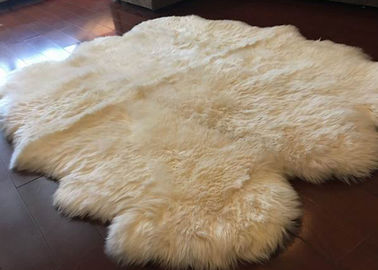 Chiny Długie Włosy Biały Australijski Sheepskin Dywan Merino Wool Dla Living Room Rzuca dostawca