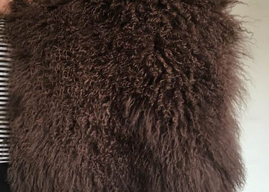 Chiny Brown Dyed Prostokątna mongolska Owczarek owczarek futrzany dla fotografii dla niemowląt dostawca