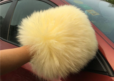 Chiny Sheepskin Myjnia samochodowa Mitt Long Hair Real Australia Rękawica do czyszczenia samochodów Lambswool dostawca