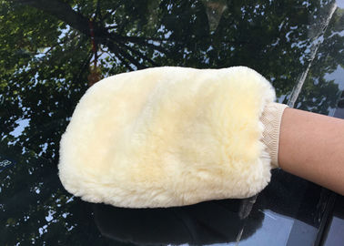 Chiny Prawdziwy Sheepskin Myjnia Samochodowa Mitt Podwójna strona Wool Wash Mitten dla Samochodów Szczegółowo dostawca