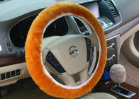 Prawdziwy brązowy opaska na głowę Pokrywa kierownicy okrągła ciepło Miękka na jesienne / zimowe