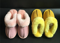 Chiny Tan Suede Sheepskin Slippers Winter Women Chestnut Classic Sheepskin Slippers firma