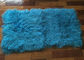 18x 18 &amp;quot;Tybetańczyk Poduszka futra jagnięcego jednostronnie futra Poduszka Pokrywa Niebo Niebieski Kolor dostawca