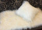 Długa żółwista biała miękka poduszka Covers Comfortable Soft Z Tybetańskimi Lamb Fur dostawca