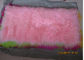 Mongolski Sheepskin Rug Pink Dyed Extra Długie włosy Tybetański Lamb futerkowy Trim Trim dostawca