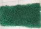 Ciemnobrązowy Dybel Mongolski Lambskin Throw Blanket 60 X120cm Miękki Długie Włosy dostawca