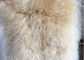 120 * 180cm Długa Wełna Real Mongolski Fur Fabric, Biała Owczarek Rug For Nursery dostawca