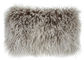 Pokój dzienny 16 cali Poduszka Futro Mongolian Długie Włosy Curly Z Podszewką Micro Suede dostawca