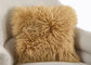 18 cali długa owieczka futra dekoracyjne poduszki, mongolski futro na zewnątrz podbić poduszki dostawca