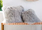 Długo Wool Różowa Mongolska Lamb Fur Rzut Poduszka 20x20 Inch Dla Klimatyzacji pokoju dostawca
