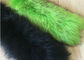 Naturalny Kształt Prawdziwy Raccoon Fur Hood Trim, Skóra Garbowana Czarny Futerko Końcówki Kołnierza dostawca