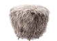 Prawdziwe mongolskie futro Naturalne kręcone włosy Tybet Lamb Fur Długa wełniana osłona otomana dostawca